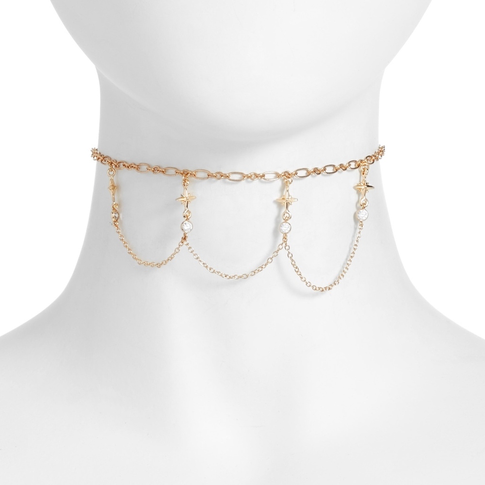 Ettika Buried Treasure 18K Gold Choker Necklace